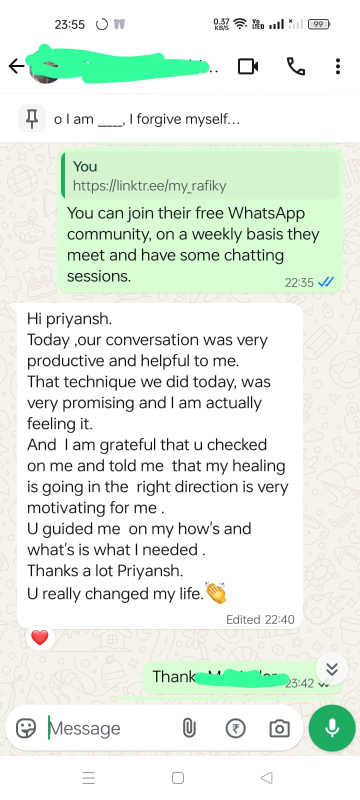 Client message 1